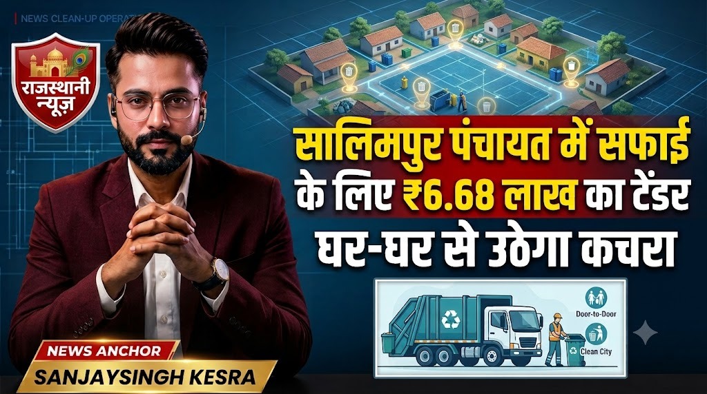 Salimpur Panchayat Sanitation Tender Worth ₹6.68 Lakh in Mahwa, Dausa